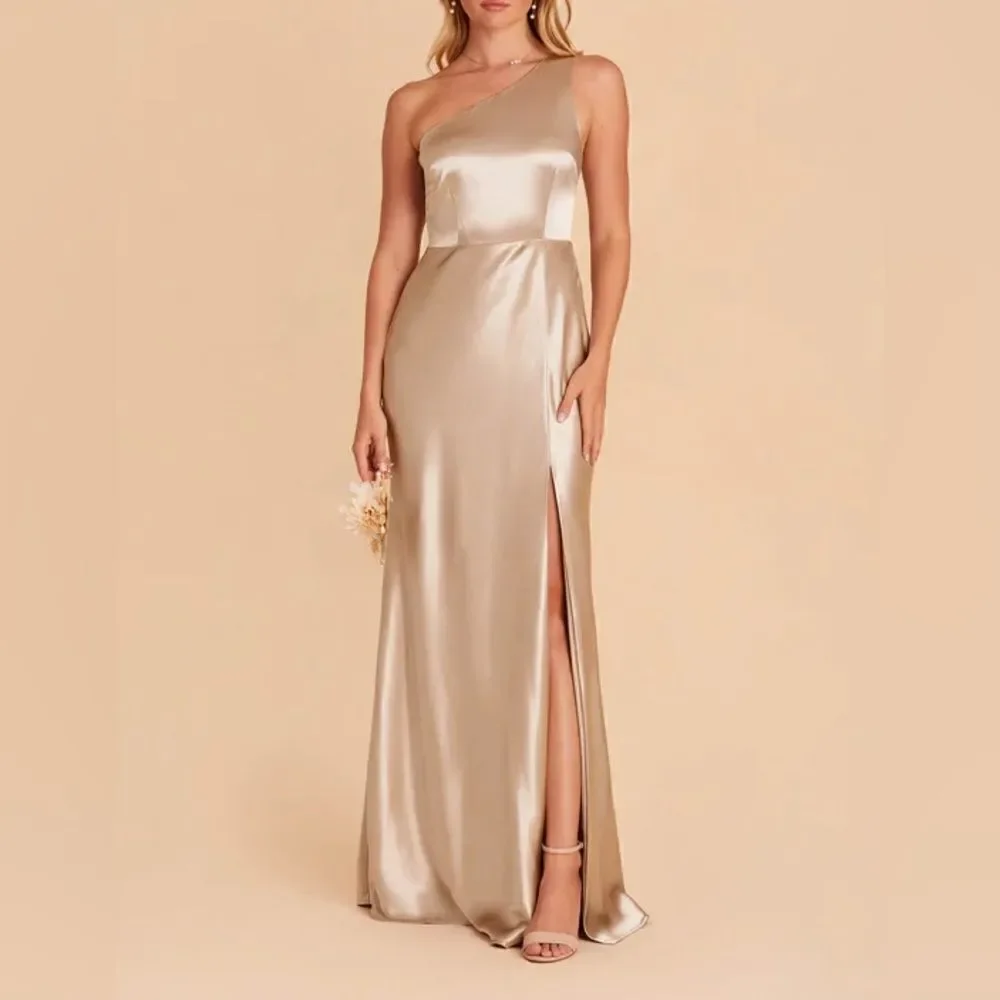 Birdy Grey One Shoulder Neutral Champagne